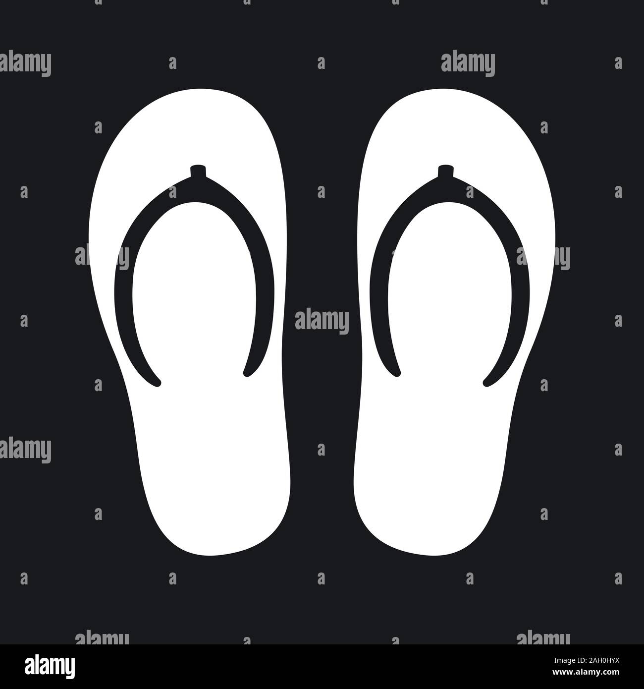Yellow flip flop Black and White Stock Photos & Images - Alamy