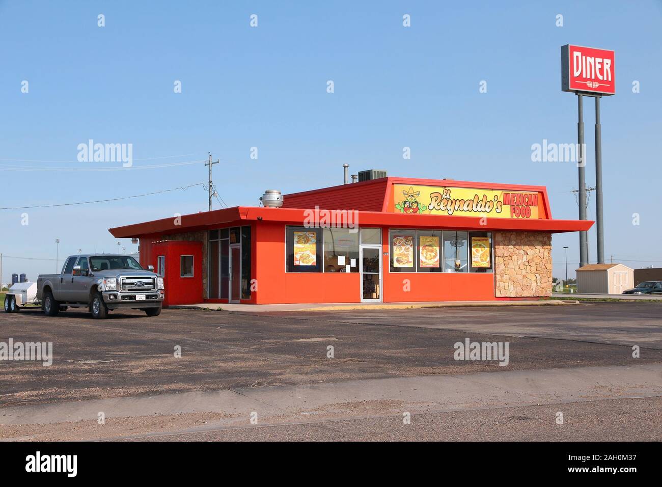 GOODLAND, USA JUNE 25, 2013 El Reynaldo's Mexican Food diner in