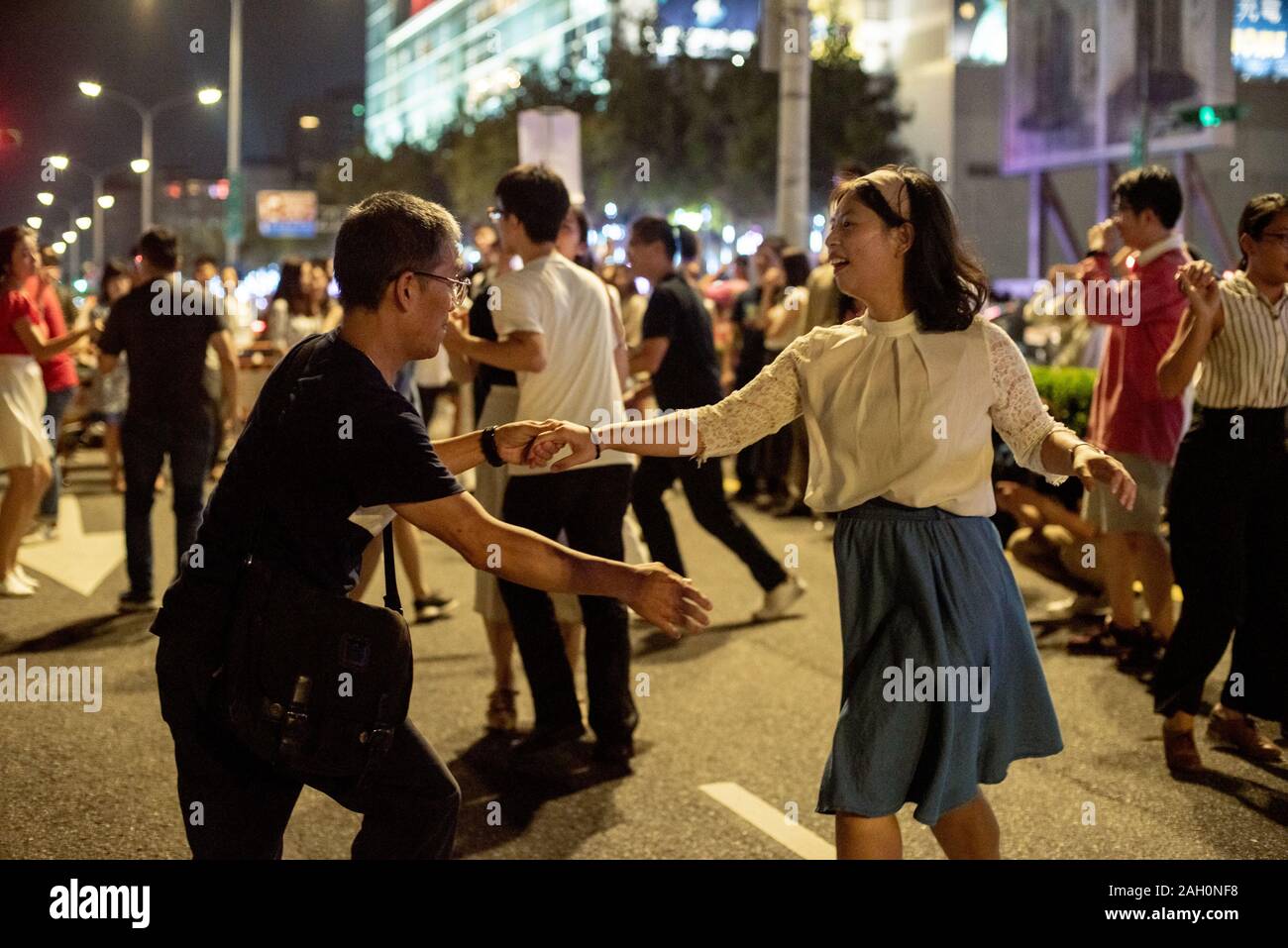 Nuit Blanche In Taipei Taiwan White Night Stock Photo Alamy