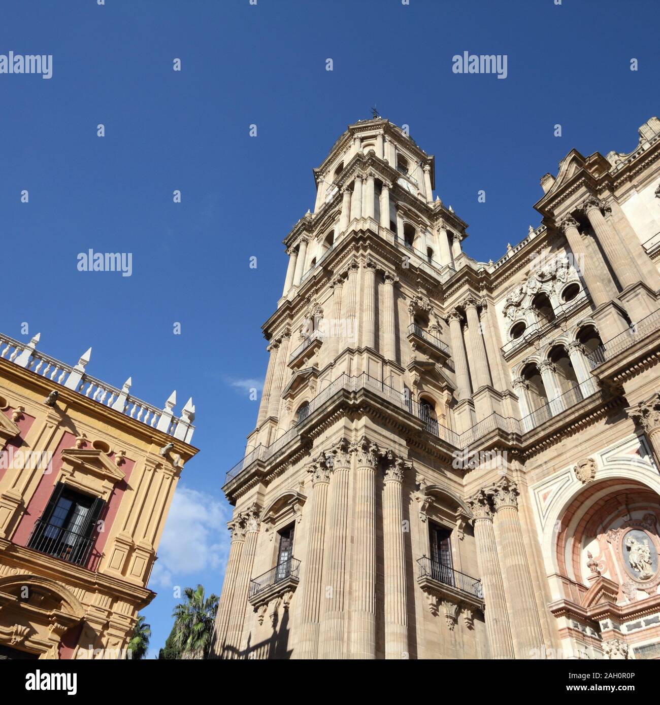 Malaga In Andalusia Region Of Spain Cathedral Exterior Square malaga-in-andalusia-region-of-spain-cathedral-exterior-square