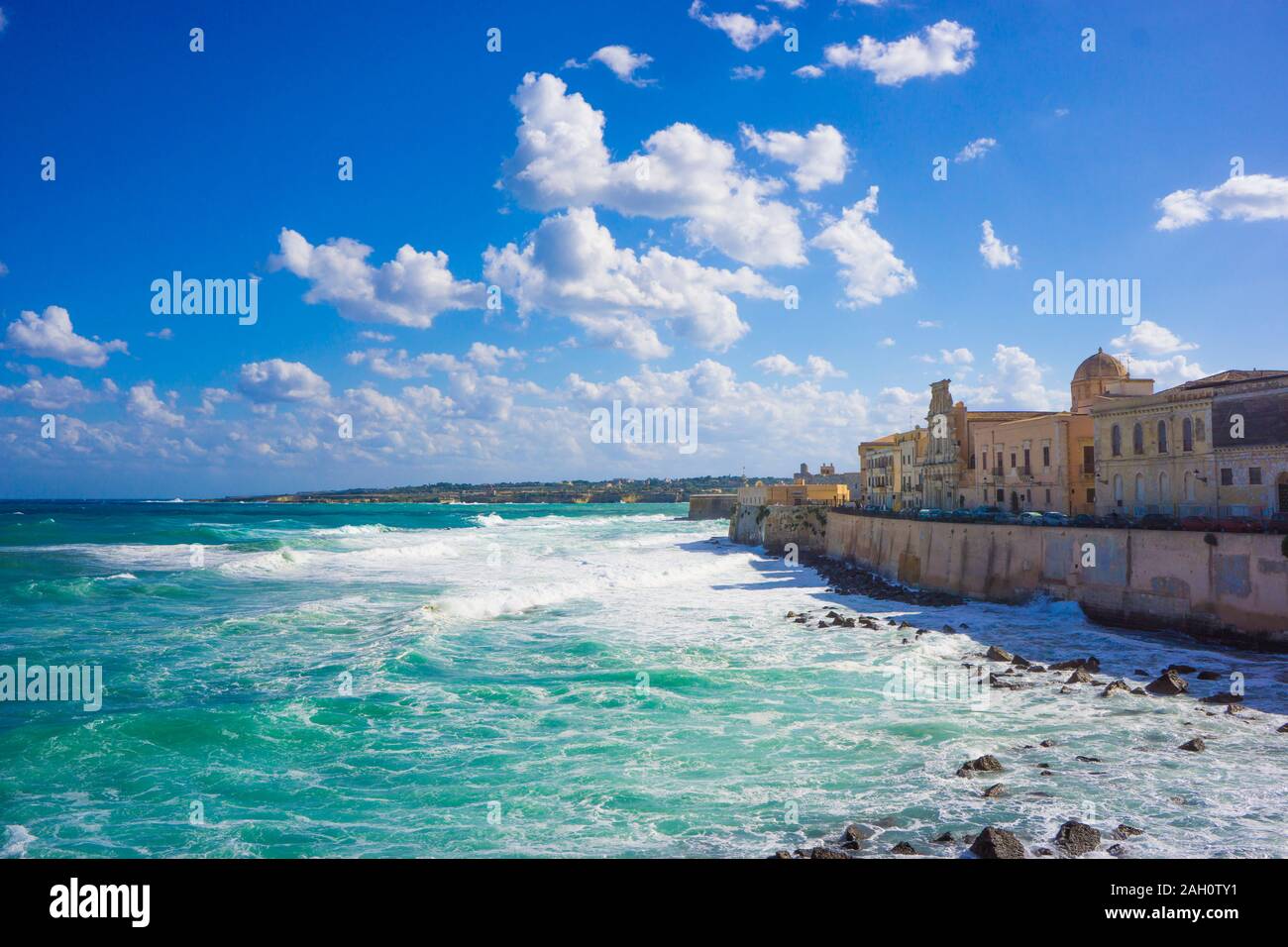 Landscape of Siracusa (Sicily, Italy) Stock Photo