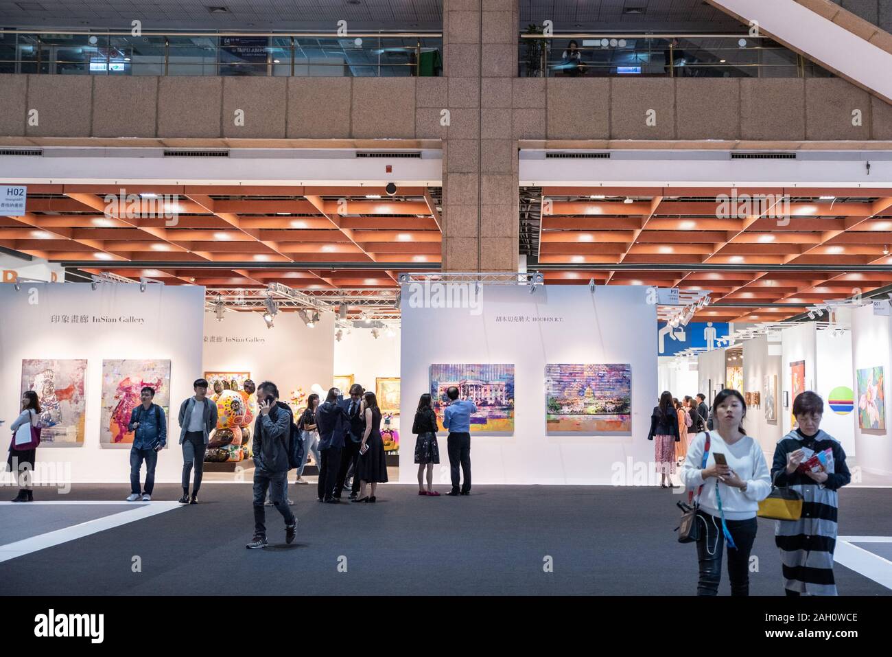 Art expo in Taiwan ART TAIPEI, located in World Trade Center, edition 2019 Stock Photo