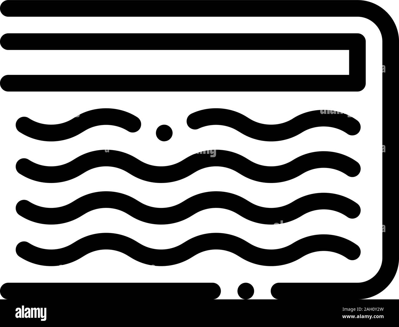 Mattress Memory Foam Icon Outline Illustration Stock Vector Image & Art ...