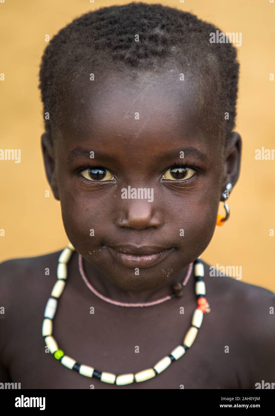 Portrait of a Larim tribe girl, Boya Mountains, Imatong, South Sudan ...