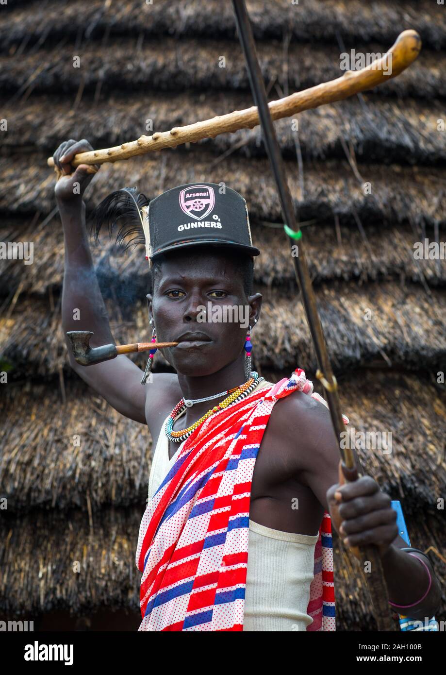 AFRIPICS - Two traditional Xhosa men stick fighting out in the open