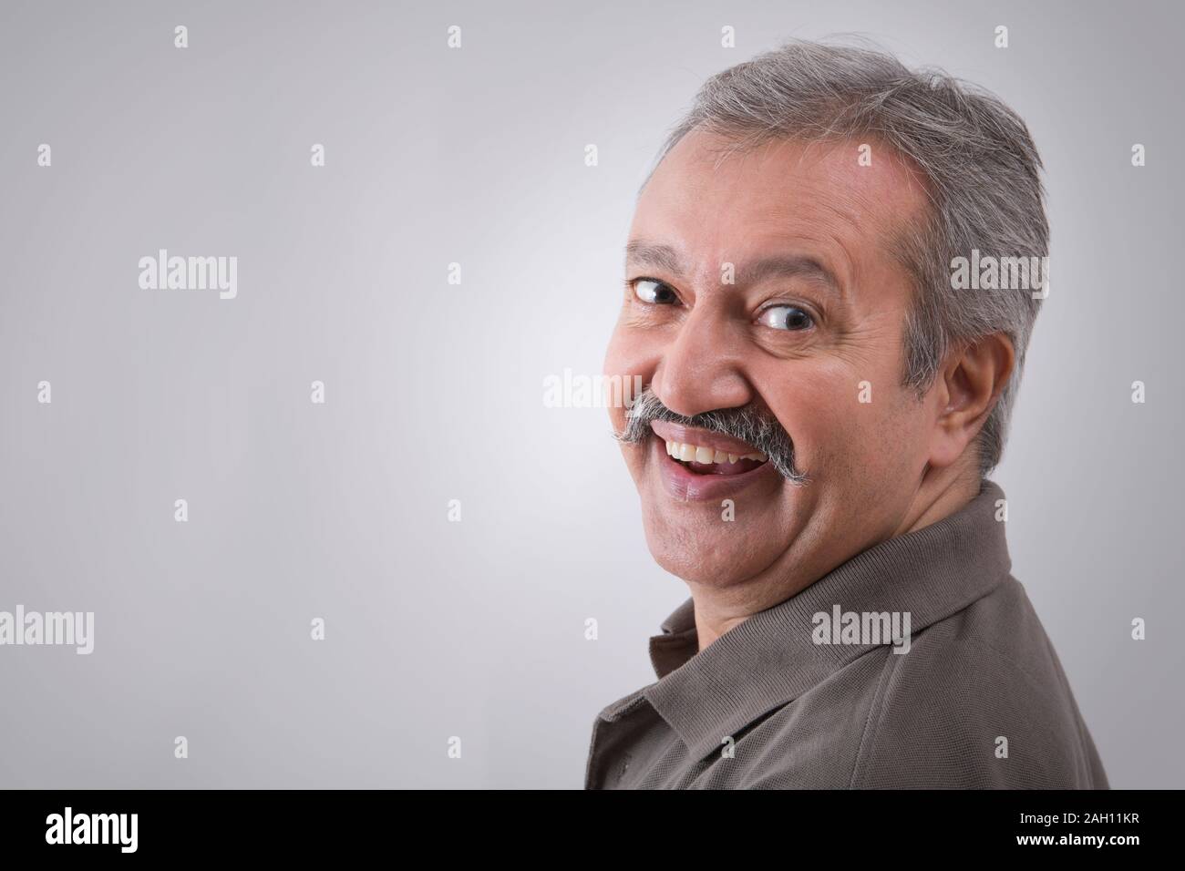 One happy senior man eyes hi-res stock photography and images - Alamy