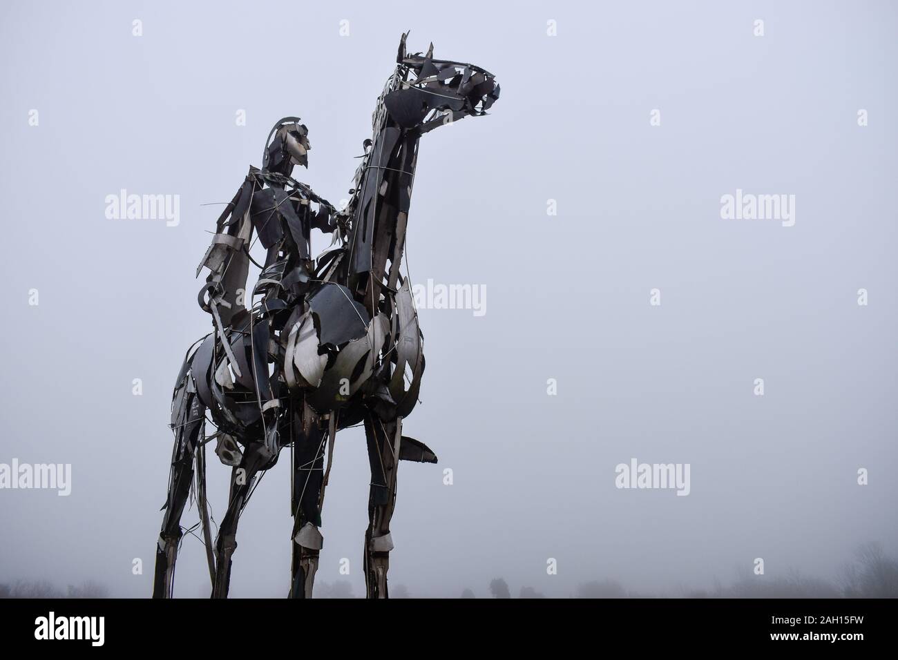 The Gaelic Chieftain is a wonderful sculpture at the site of The Battle