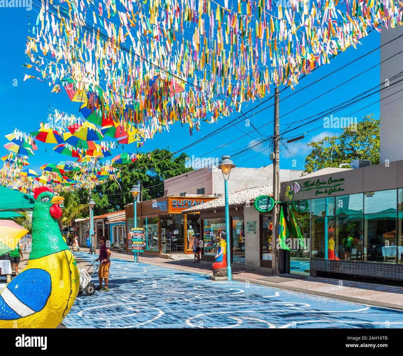 PORTO DE GALINHAS, BRAZIL - JUNE 18, 2019: View of the city street in the  daytime Stock Photo - Alamy