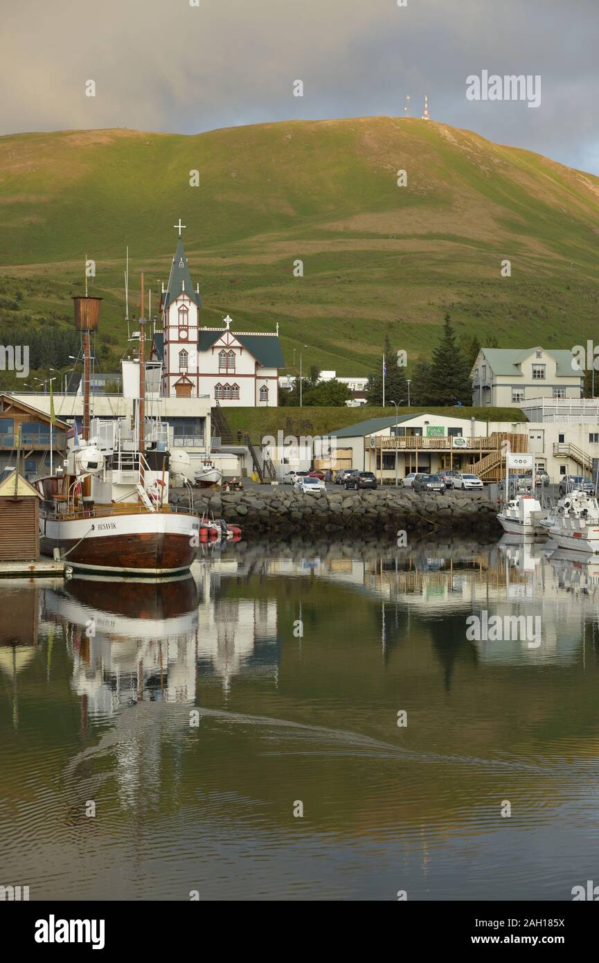 Port of Husavik, Island Stock Photo