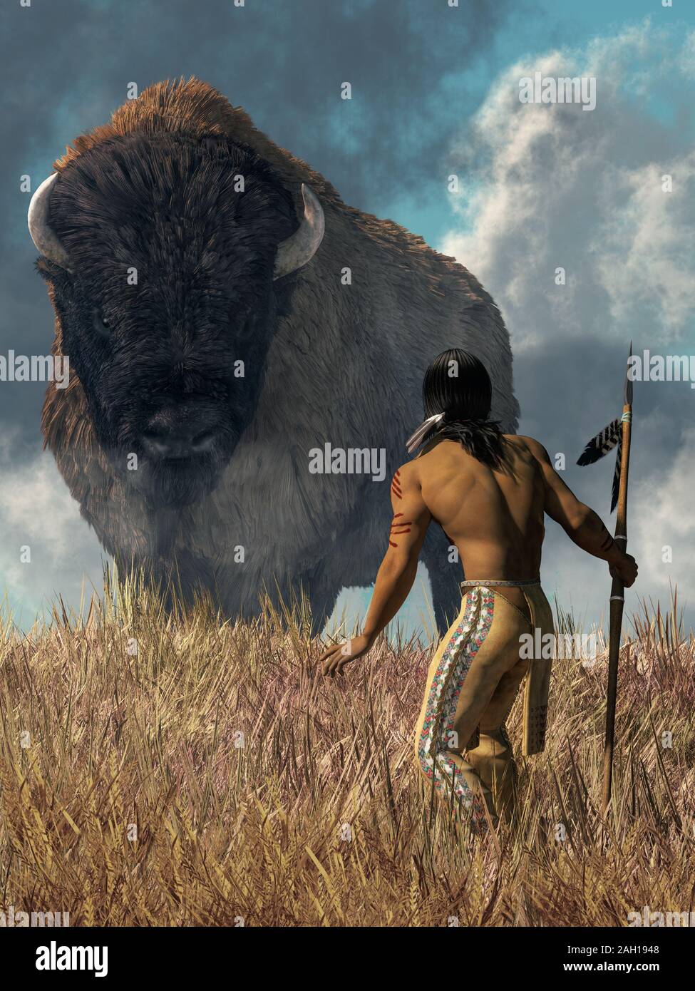 Native american warrior hi-res stock photography and images - Alamy