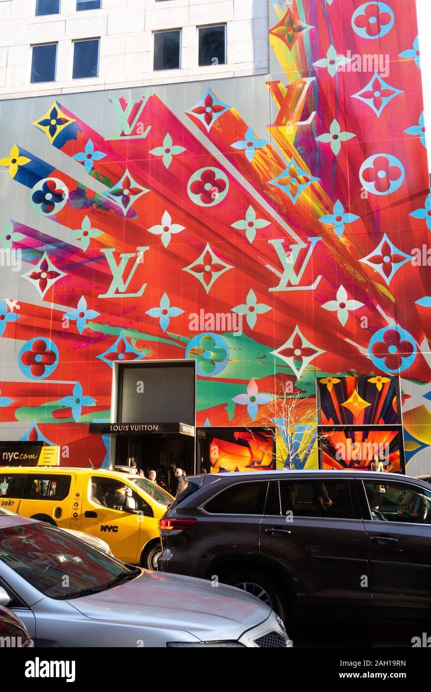 virgil abloh and louis vuitton colorize every inch of NYC pop-up