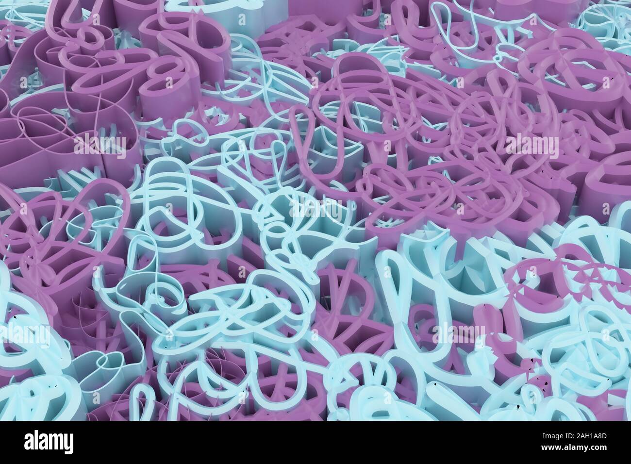 Messy Texture Renders Geometric lines, messy colorful curve. For graphic design, catalog ...