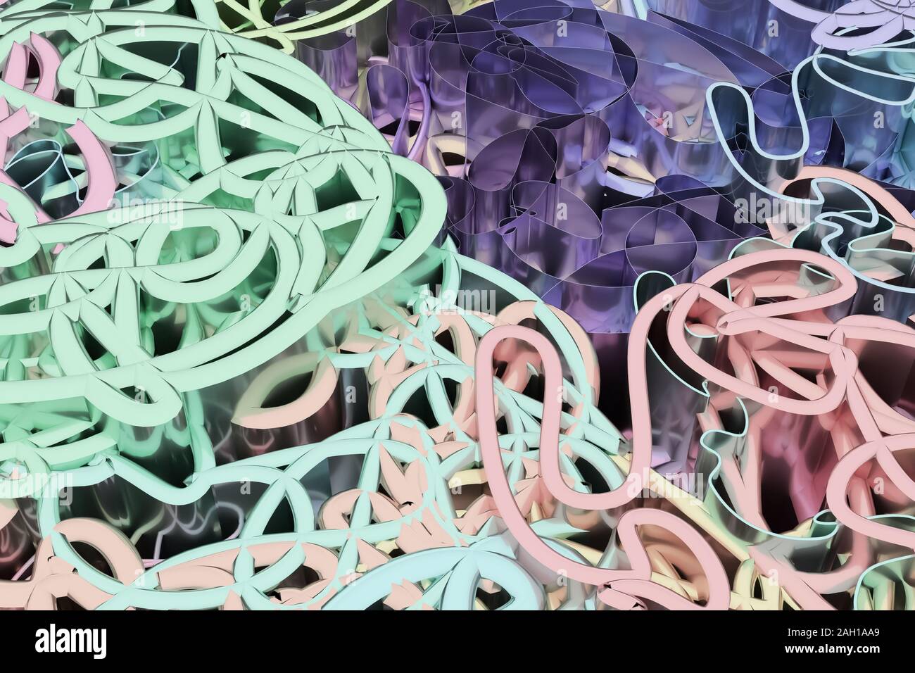 Messy Texture Renders Geometric lines, messy colorful curve. For graphic design, catalog ...