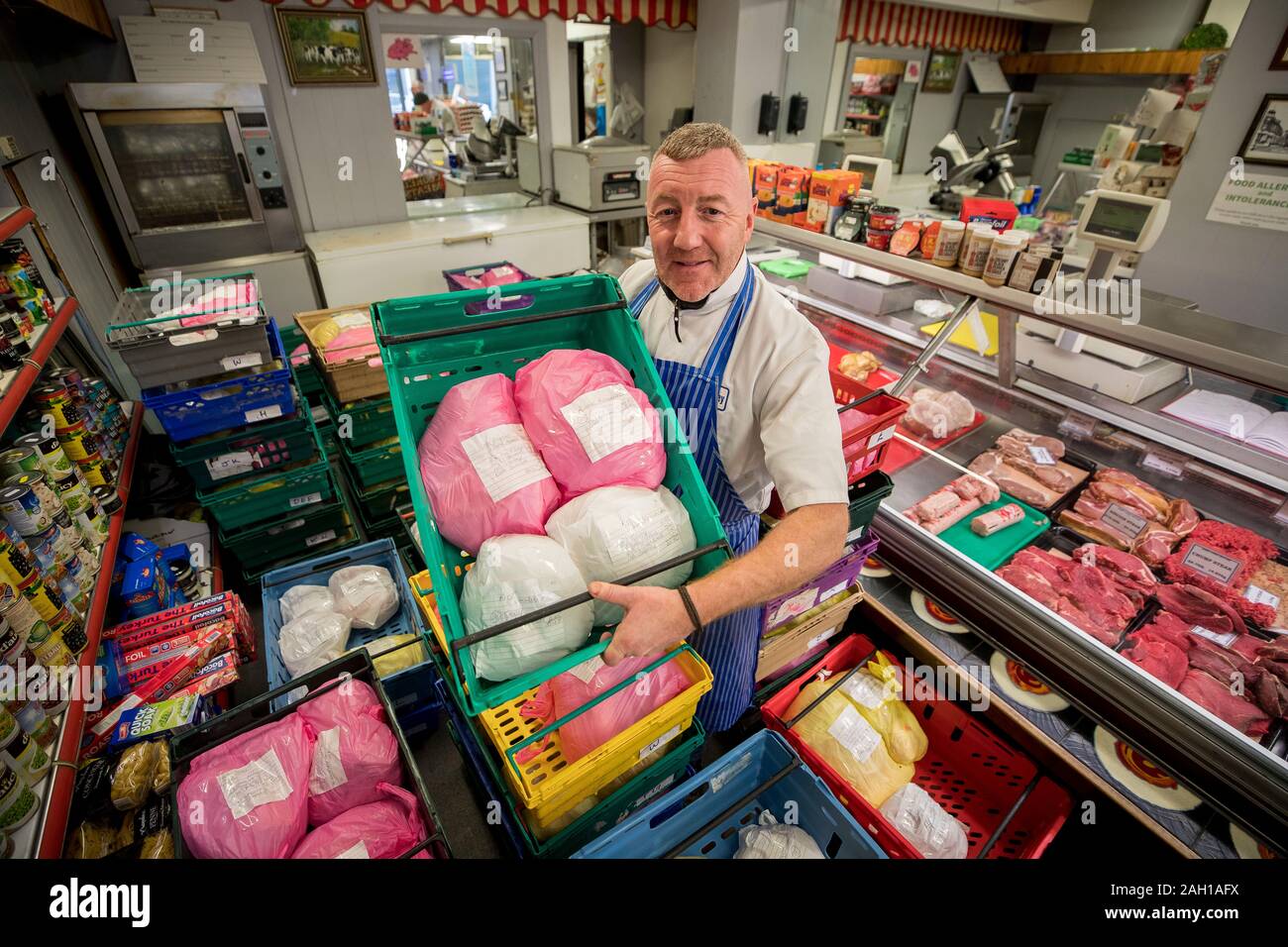 Butcher Colin Spence, of James Coffey Butchers on the Belmont Road in