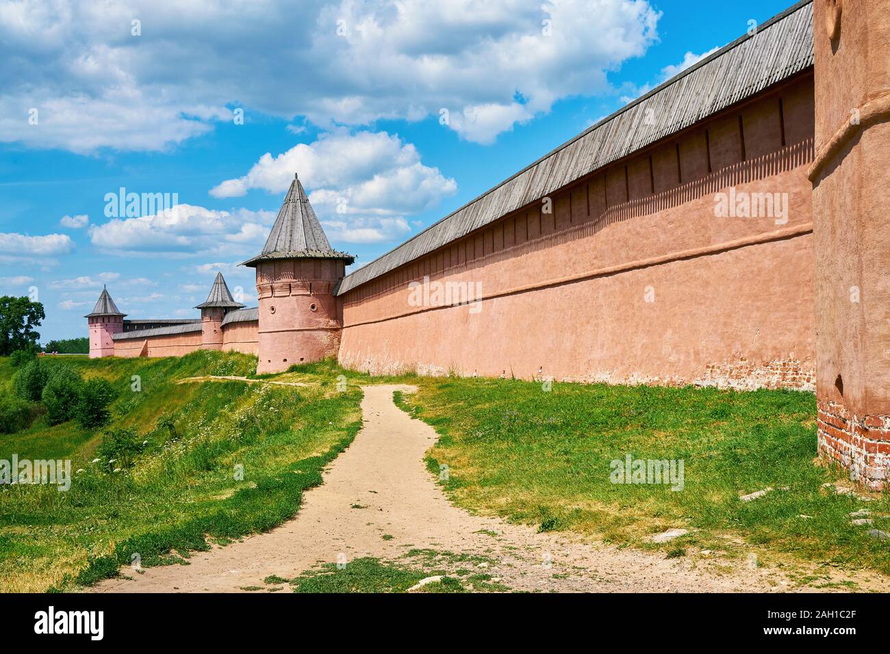 St Euthymius Monastery. Golden Ring of Russia, ancient town of Suzdal, Vladimir region, Russia. Summer Stock Photo