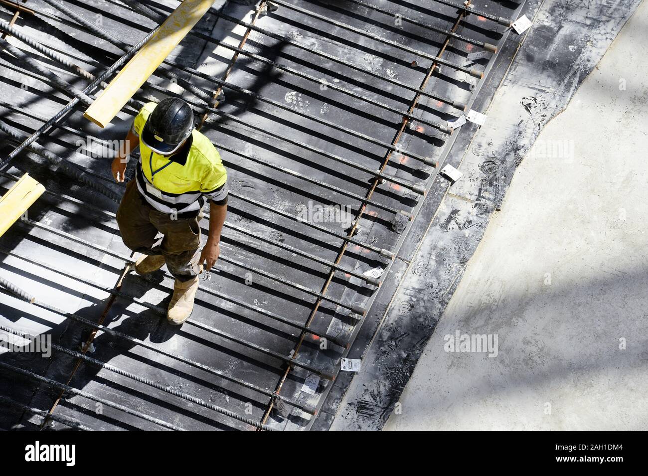 Worker on construction site - France Stock Photo