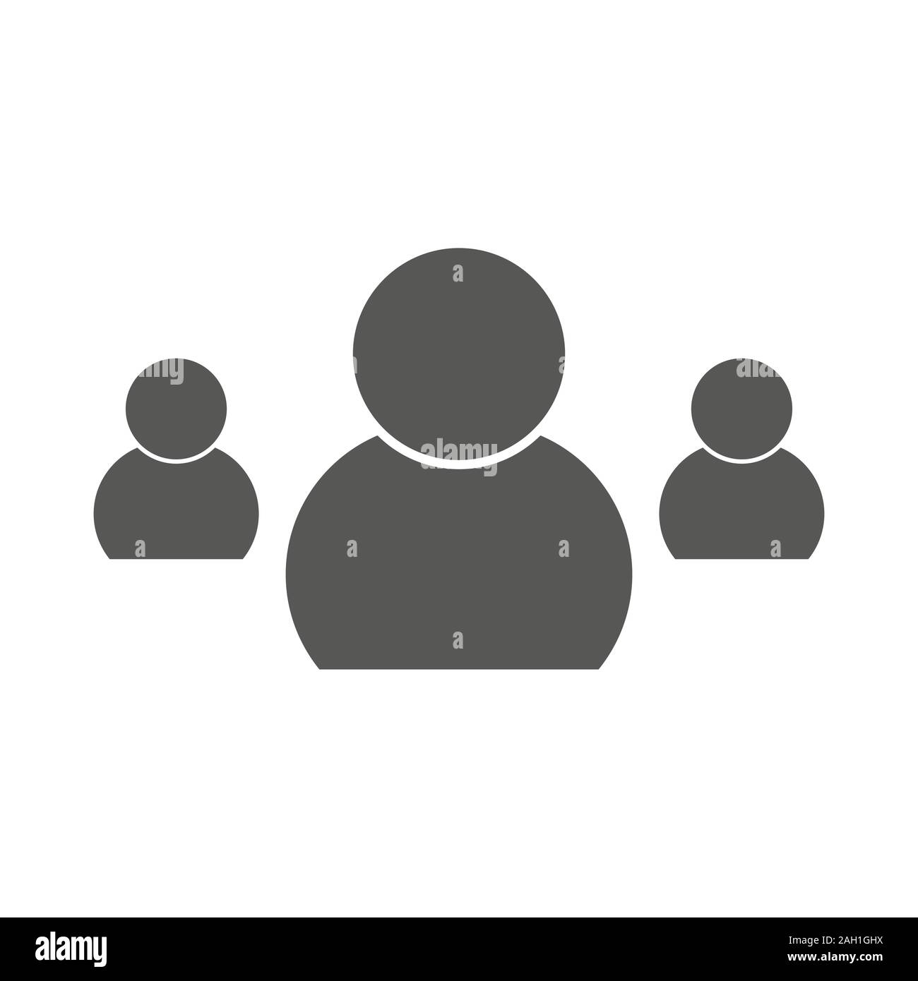 User Icon in trendy flat style isolated on grey background. User ...