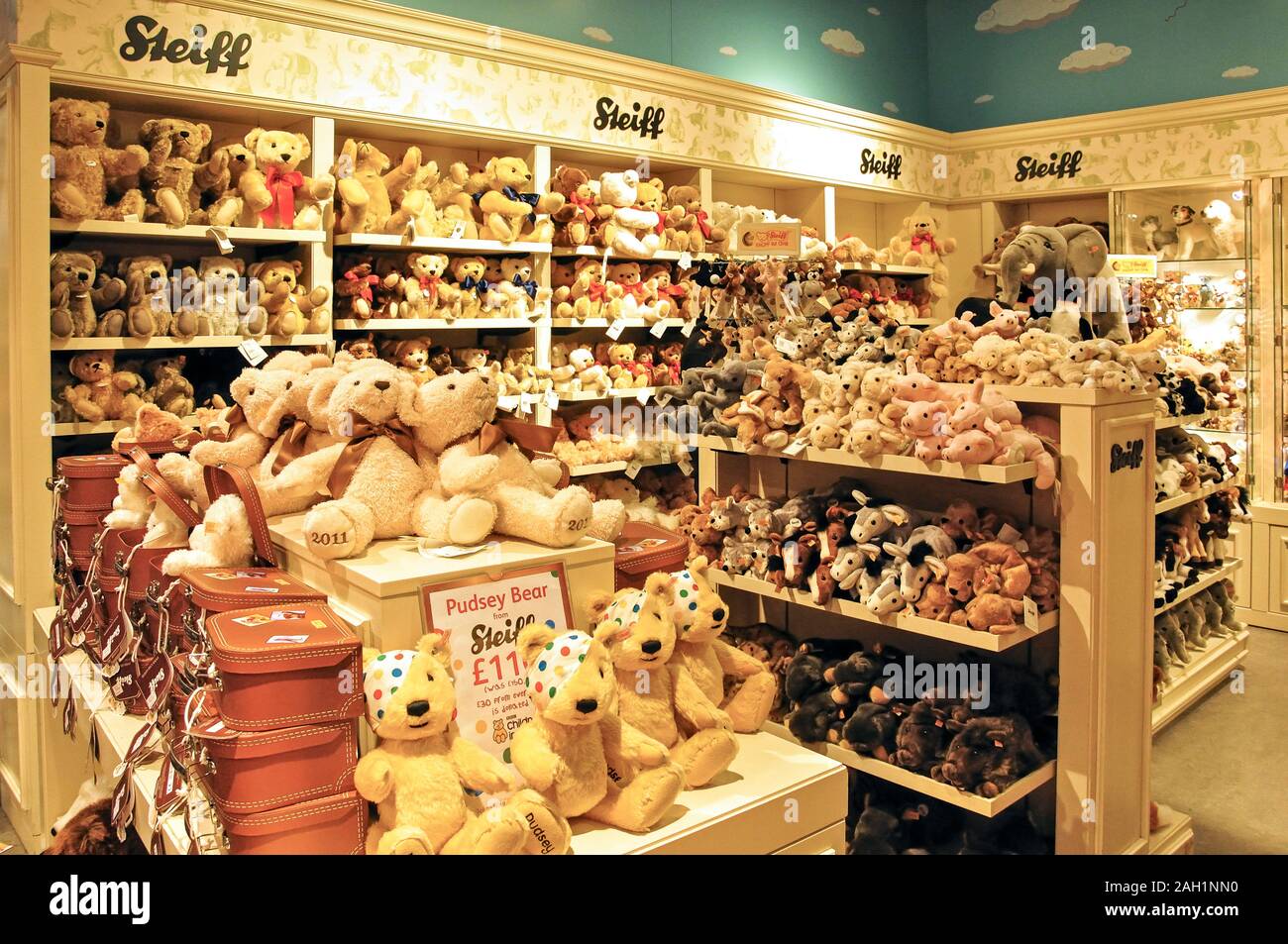 Steiff Bear soft toys in Hamley's Toy Store, Regent Street, West End, City  of Westminster, Greater London, England, United Kingdom Stock Photo - Alamy