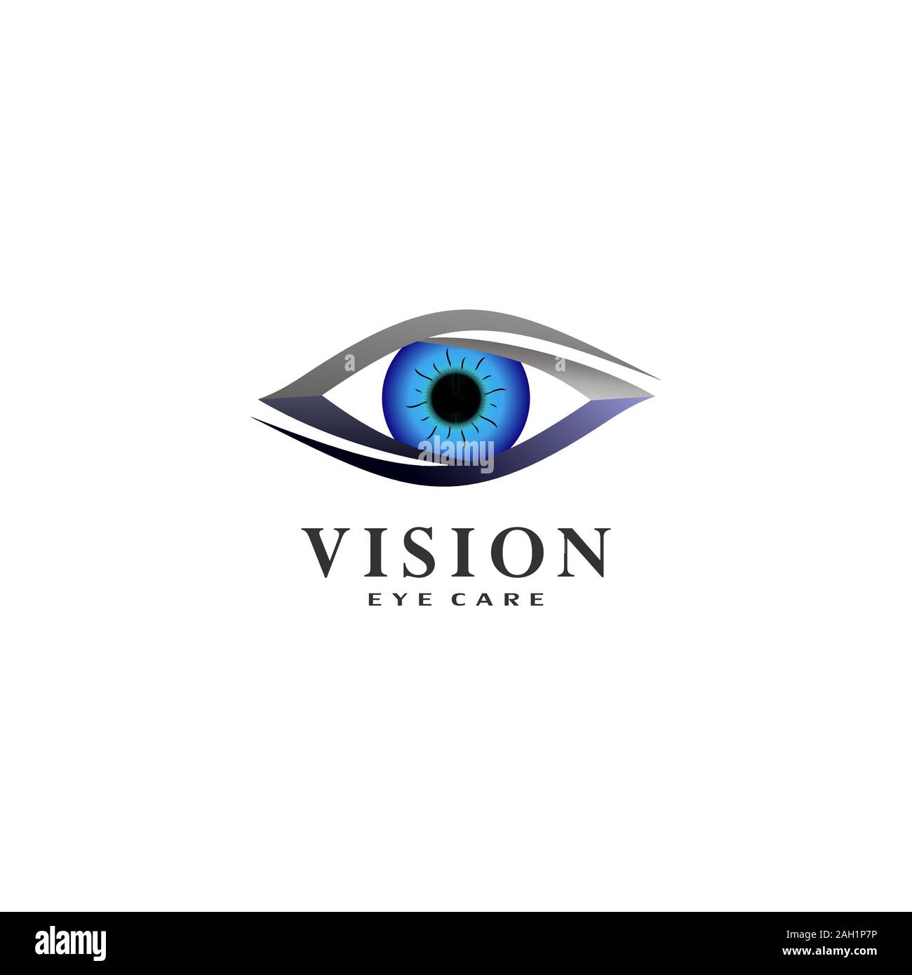 Vision Eye Care Logo Design Template, Blue Eye Logo Concept, Eye Icon Stock  Vector Image & Art - Alamy