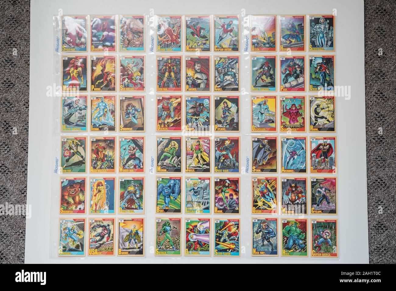 Superhero Cards High Resolution Stock Photography and Images - Alamy Regarding Superhero Trading Card Template
