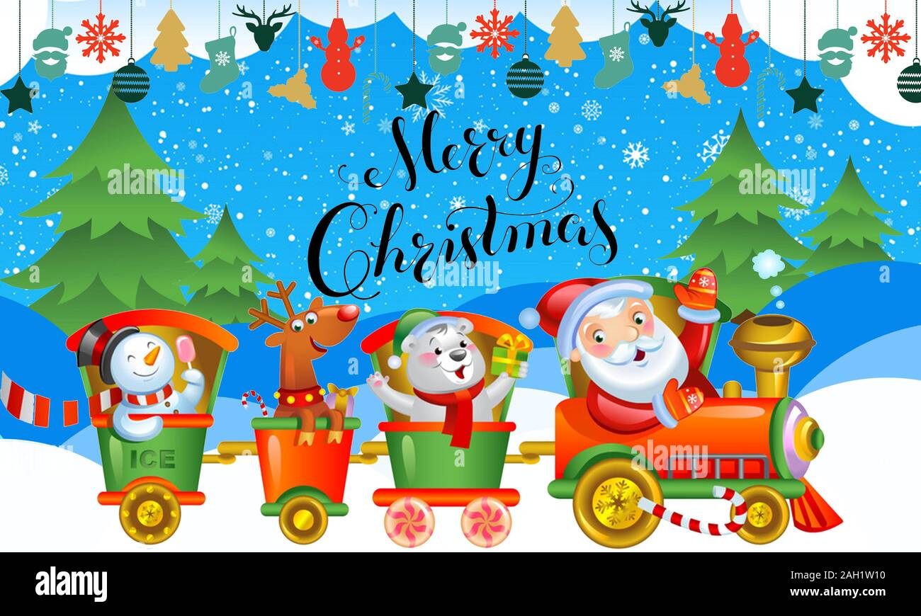 blue hat toy company christmas train