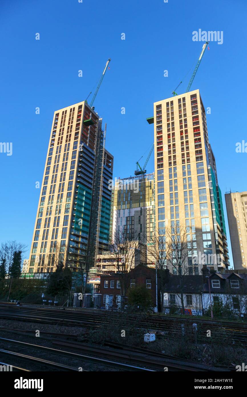 Highrise tower blocks of the new mixed use Victoria Square development