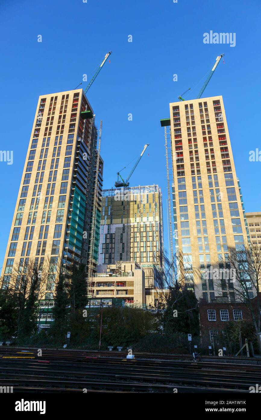 Highrise tower blocks of the new mixed use Victoria Square development