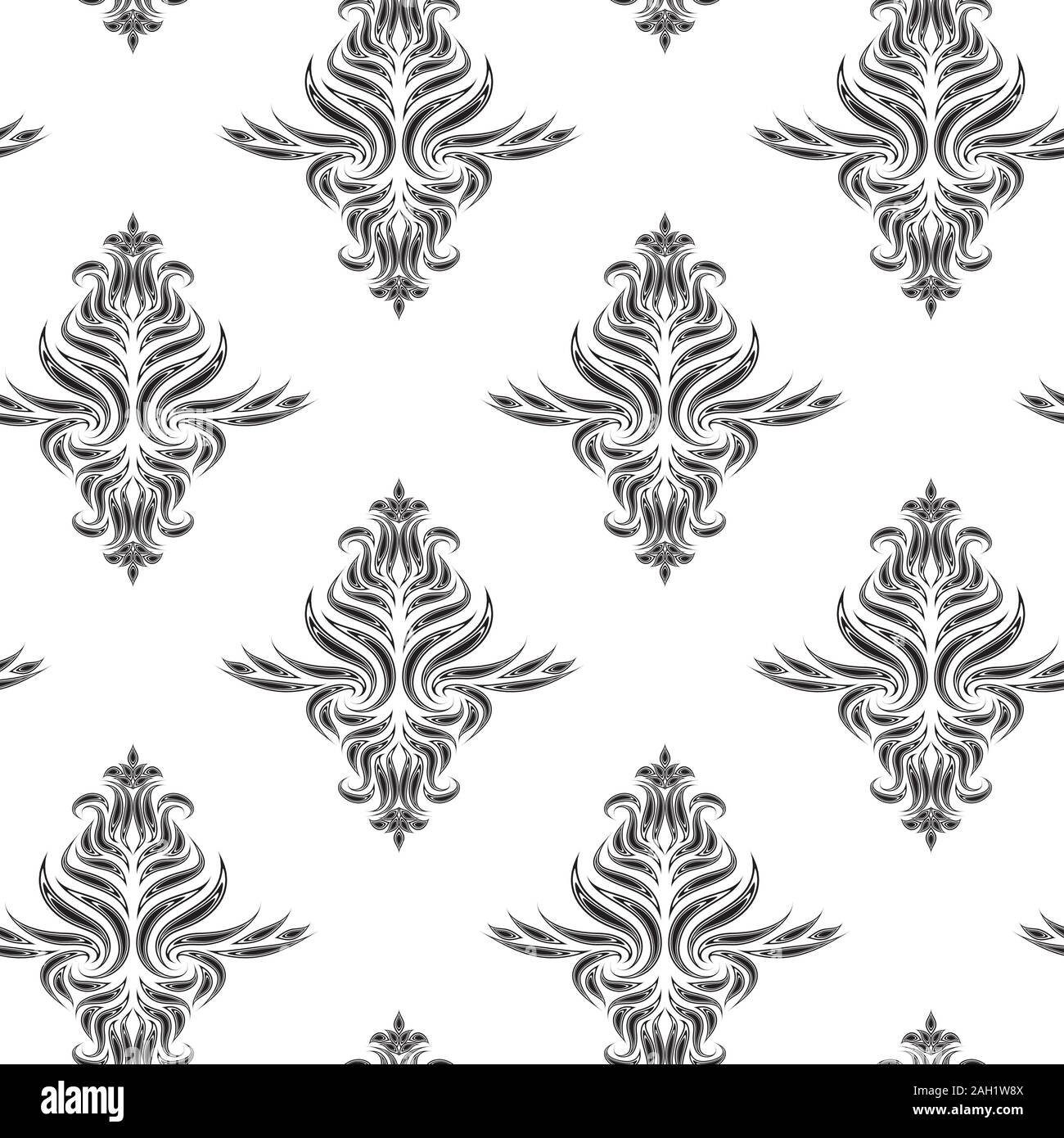 Black diagonal vector seamless pattern. Texture for fabrics or