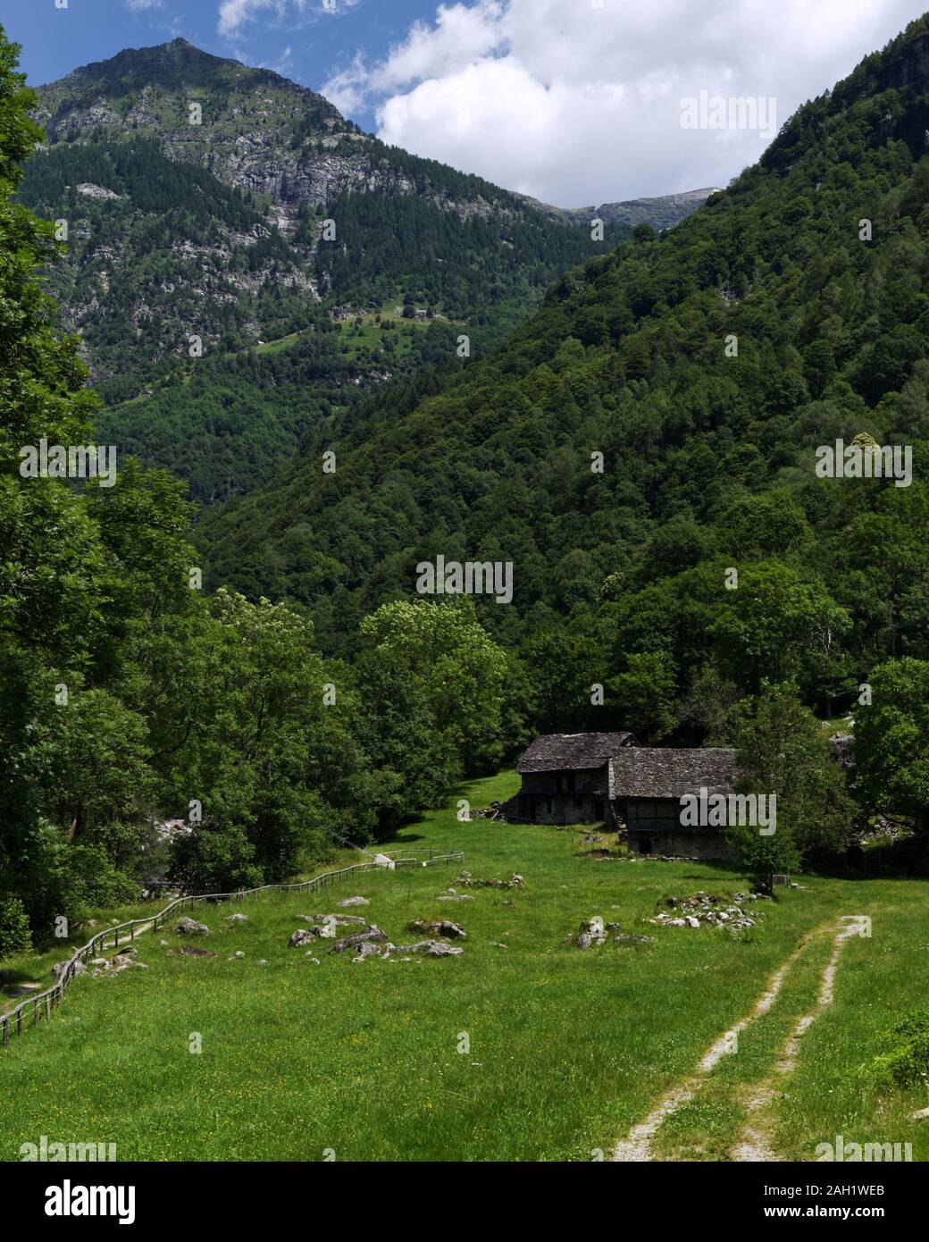 little mountain village in in Ticino, Switzerland Stock Photo Alamy