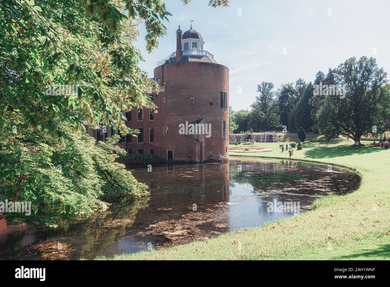 Rozendaal, Netherlands, 25 August 2019: The backside of the castle and park  Rosendael located in Rozendaal in the Netherlands Stock Photo