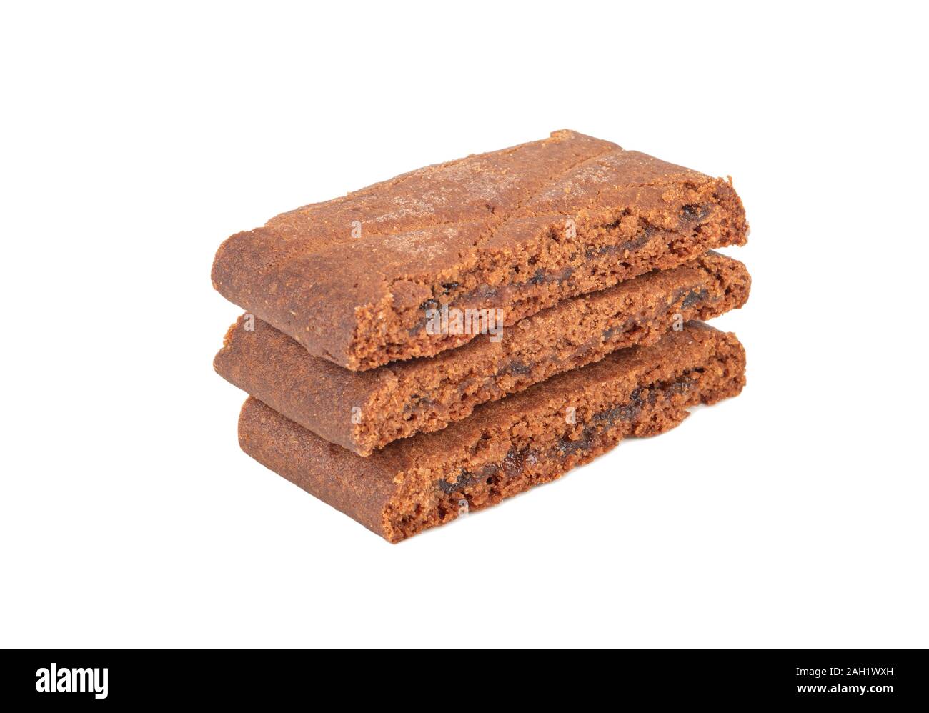 Biscuit with jam isolated on white background Stock Photo - Alamy