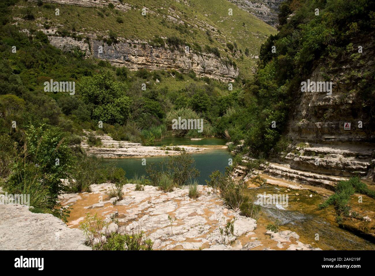 Italy Sicily Avola, 06 May 2019 Cavagrande Valley of the Cassibile