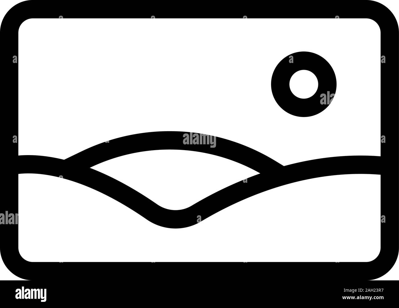 Picture icon vector. Isolated contour symbol illustration Stock Vector ...