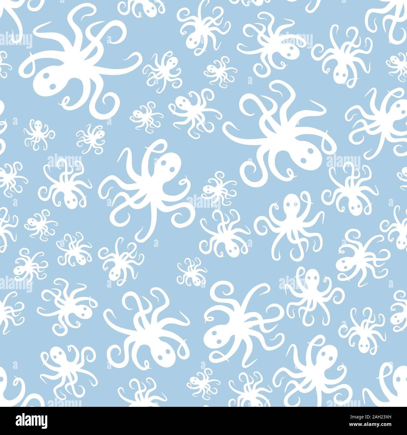 Random simple octopus pattern seamless repeat background Stock Photo ...
