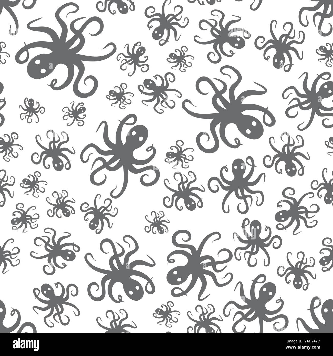 Random simple octopus pattern seamless repeat background Stock Photo ...
