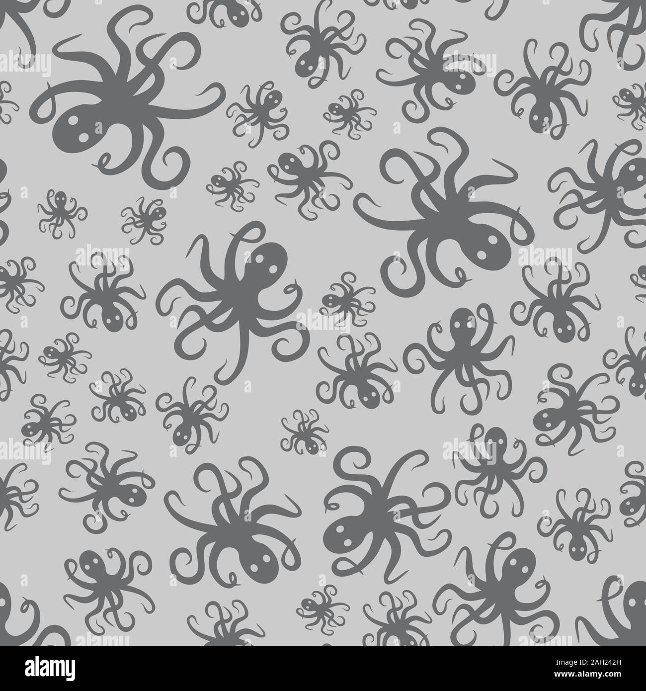 Random simple octopus pattern seamless repeat background Stock Photo ...
