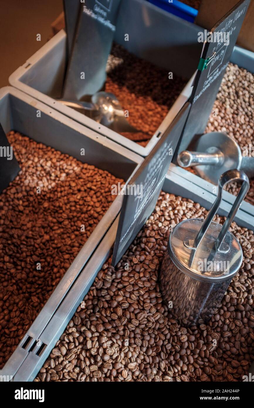 Single origin organic coffee Stock Photo
