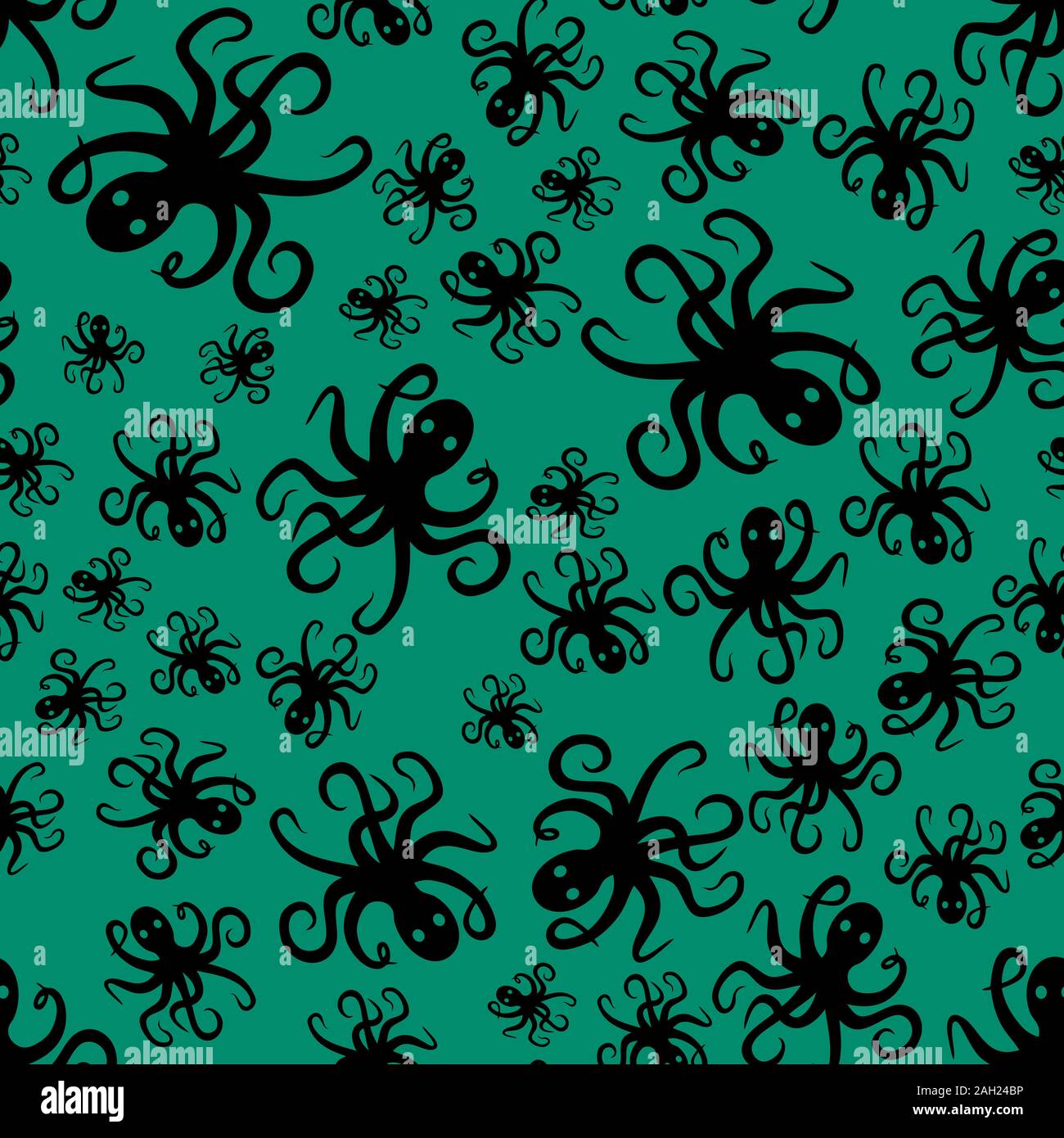 Random simple octopus pattern seamless repeat background Stock Photo ...