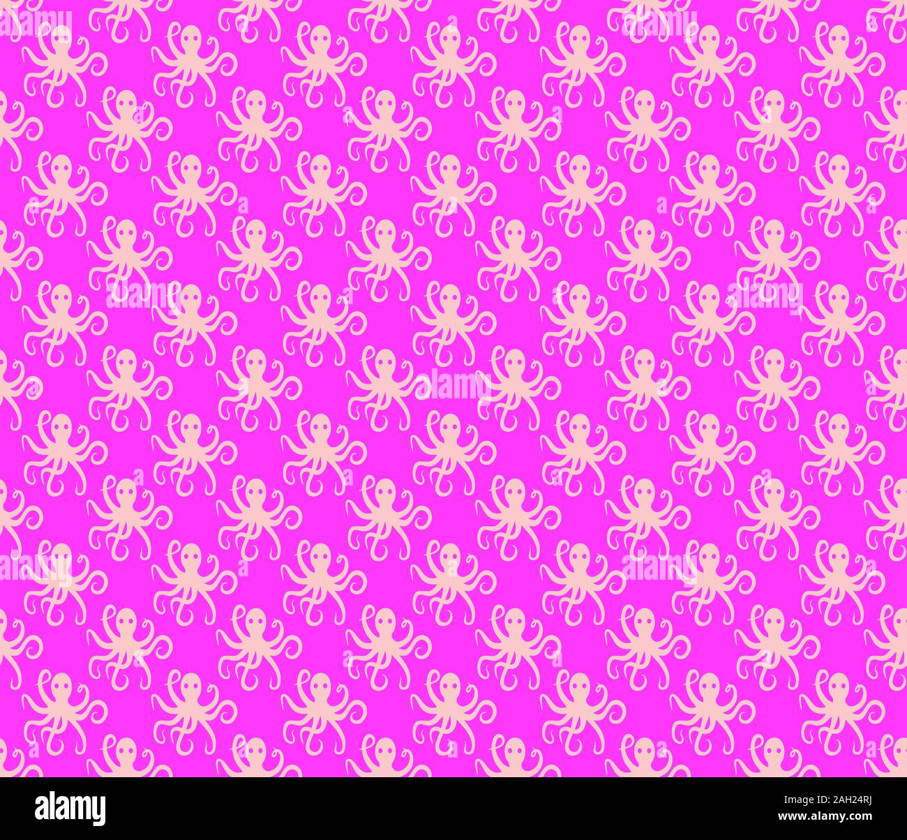 Simple octopus pattern seamless repeat background Stock Photo - Alamy
