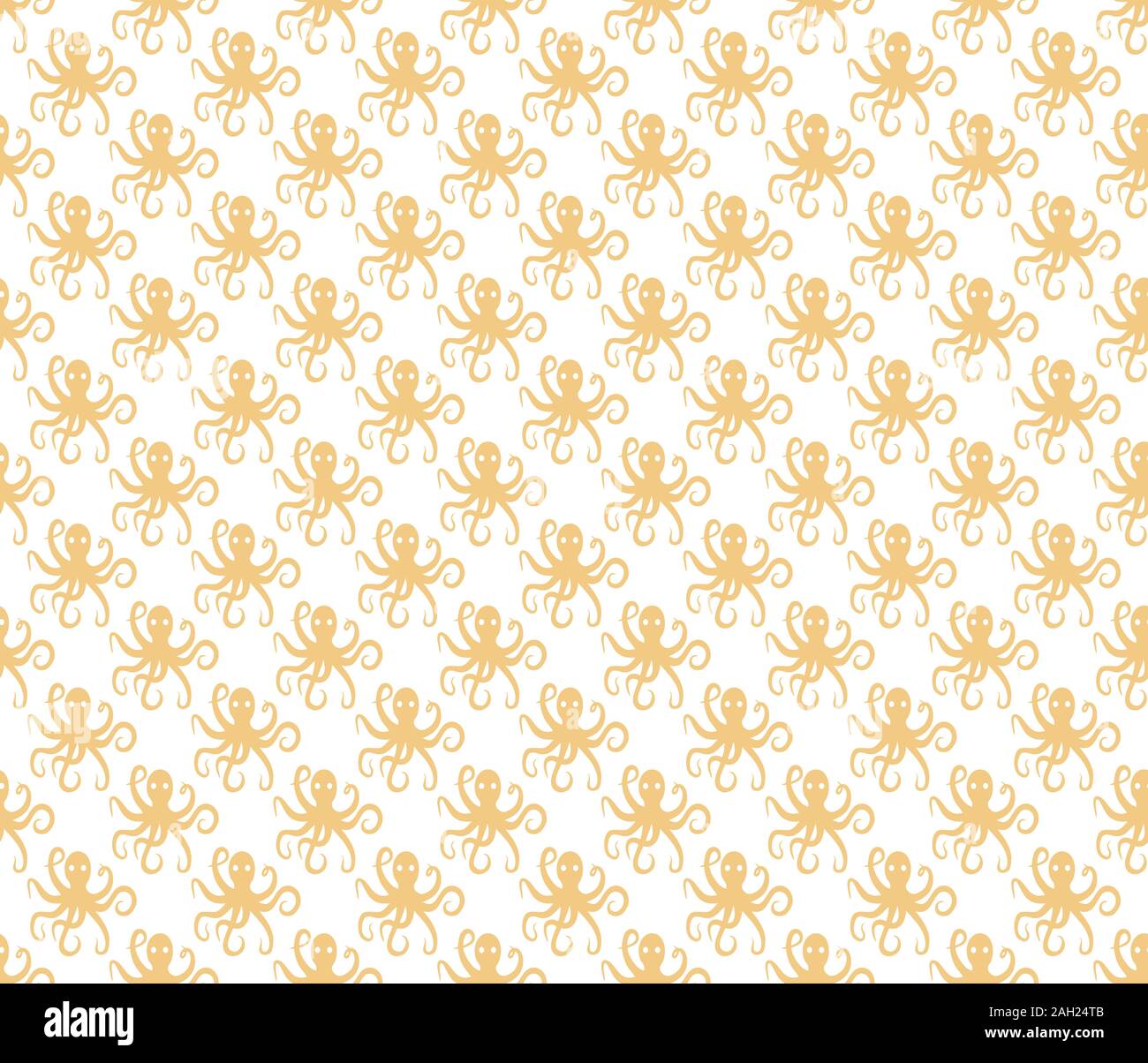 Simple octopus pattern seamless repeat background Stock Photo - Alamy