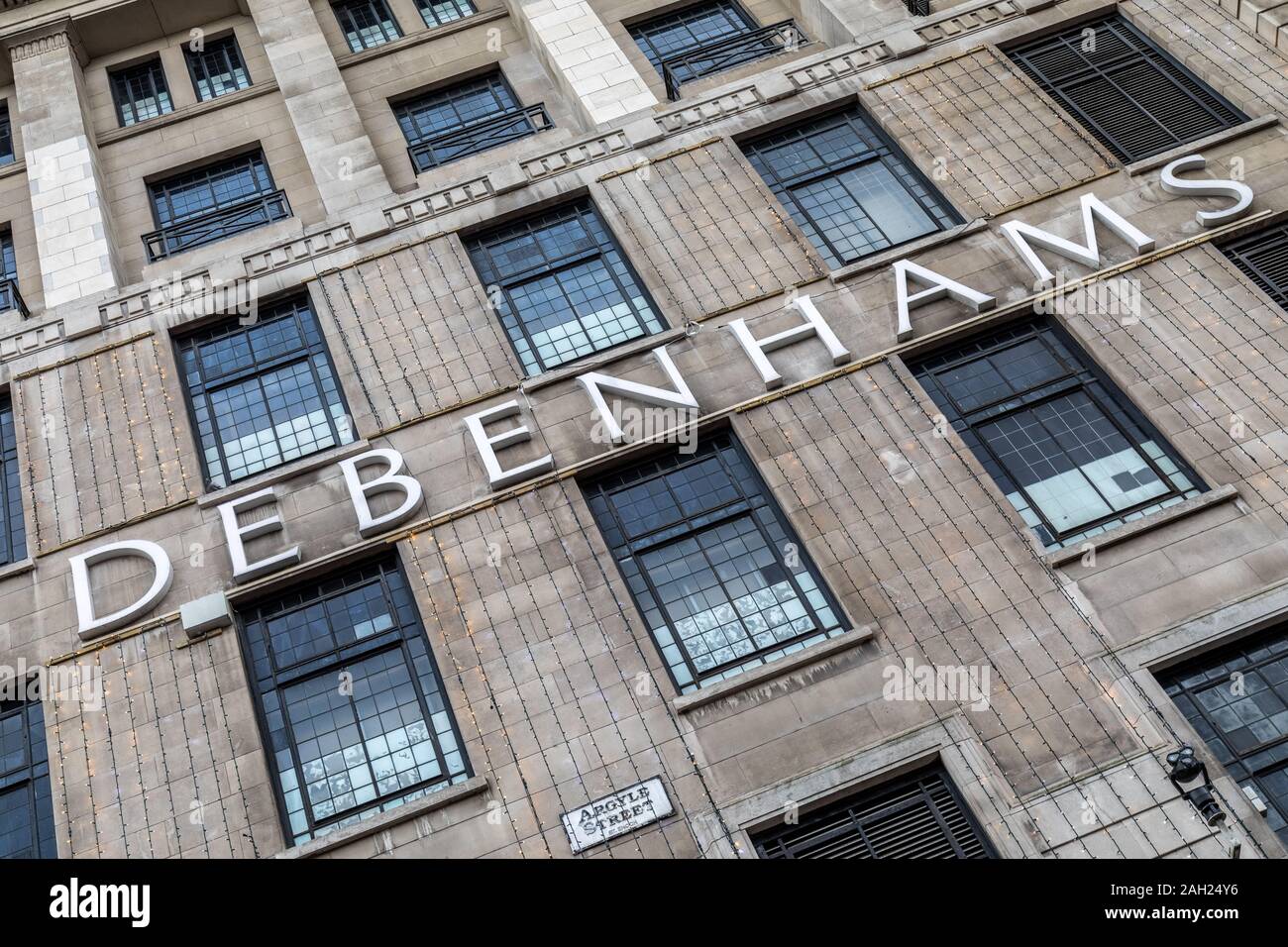 Debenhams department store on Argyle Street in Glasgow City Centre