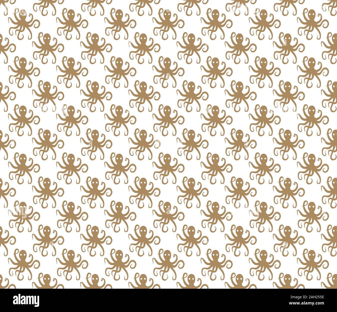 Simple octopus pattern seamless repeat background Stock Photo - Alamy