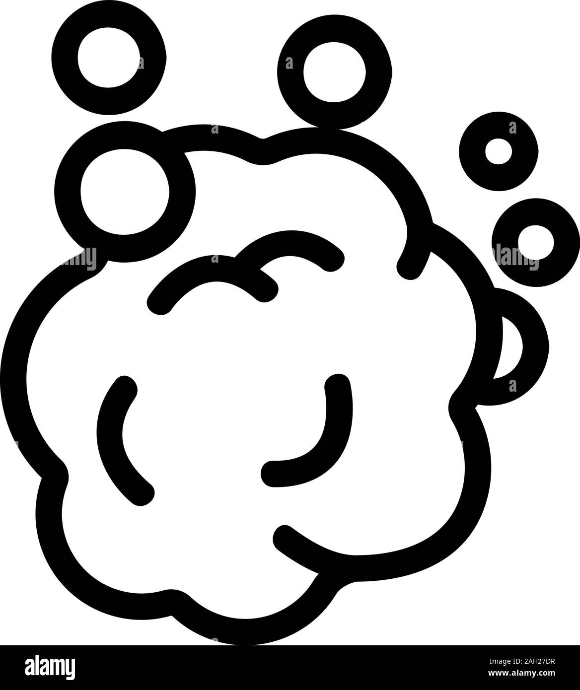 foam icon vector. Isolated contour symbol illustration Stock Vector