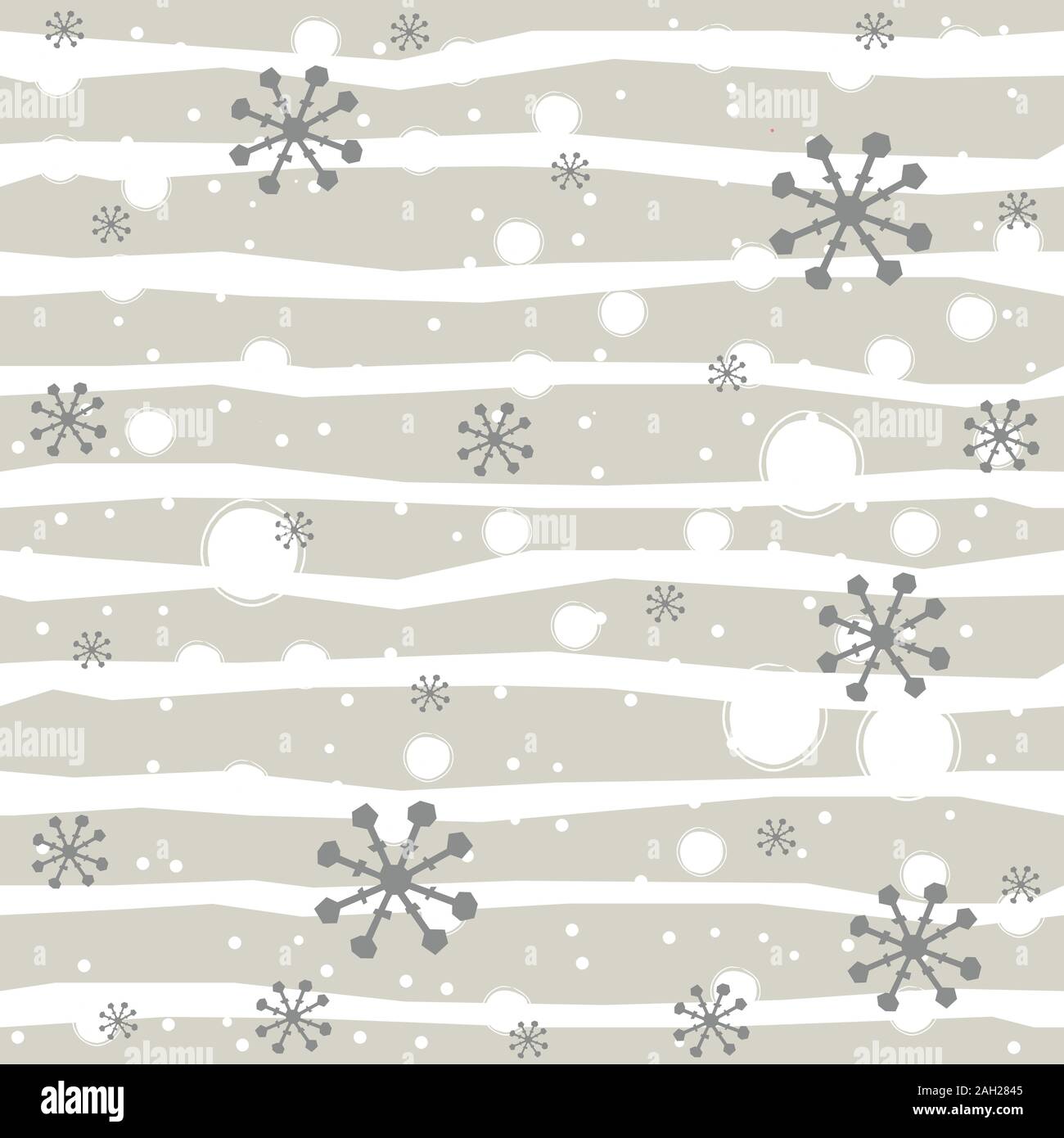 Cute Winter Seamless Pattern with Snowflakes. Vector Illustration Stock ...