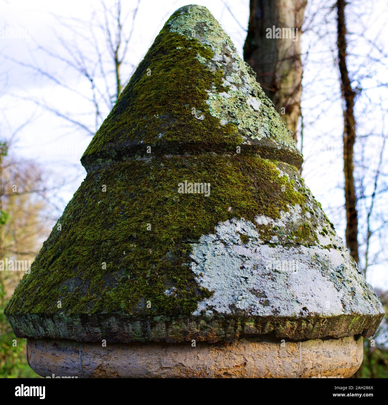 concrete dome on top of post Stock Photo