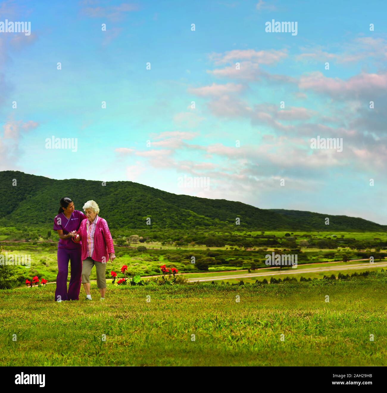 Elderly young living together hi-res stock photography and images - Alamy