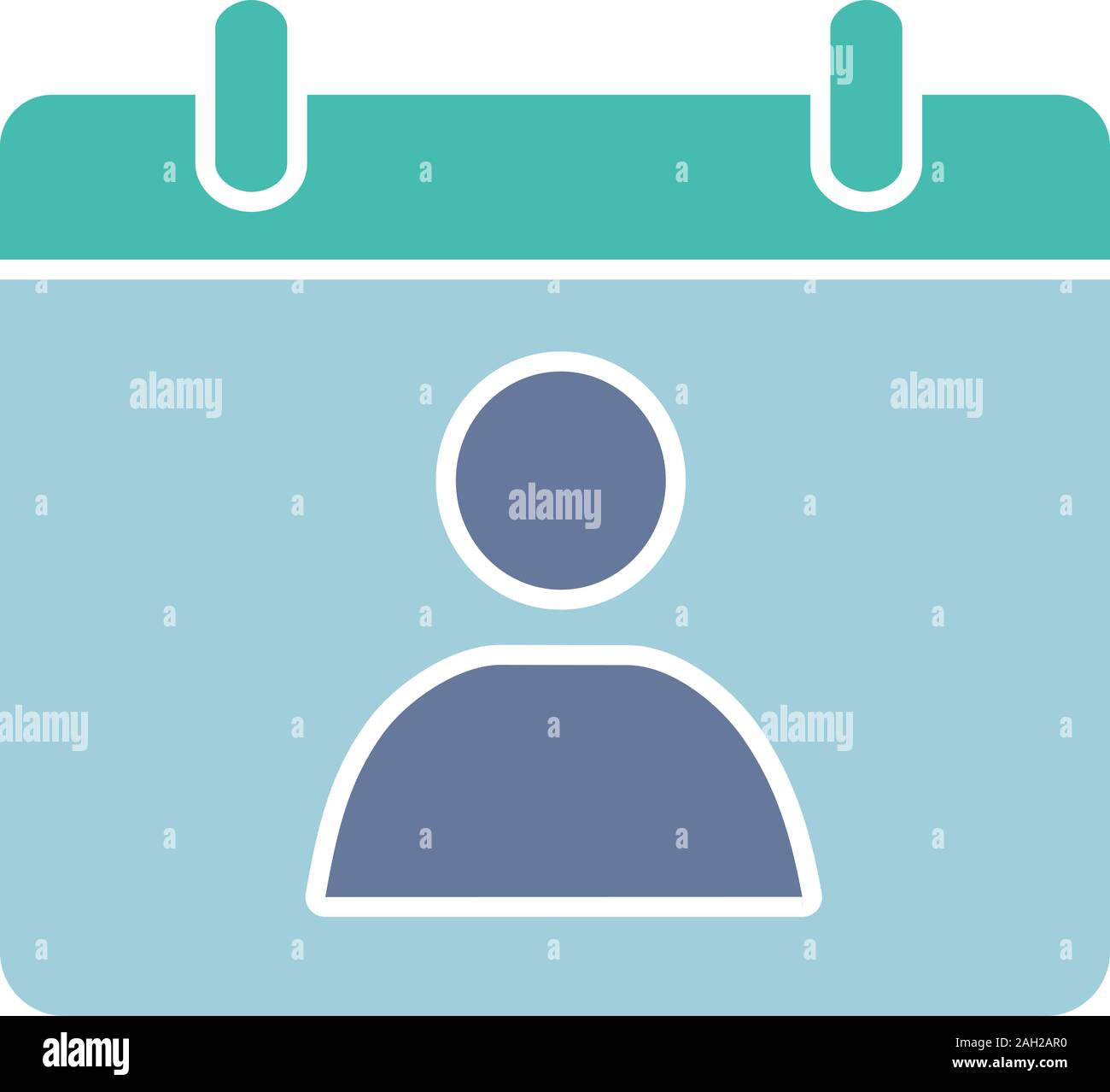 Contact calendar glyph color icon. Appointment scheduling. Special date ...