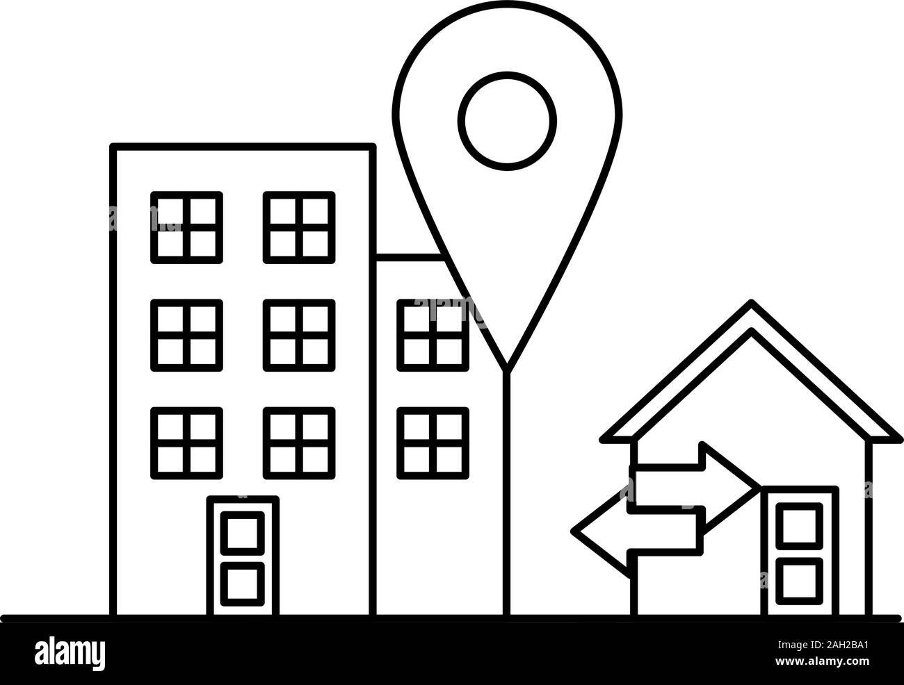 house and building front facades Stock Vector Image & Art - Alamy