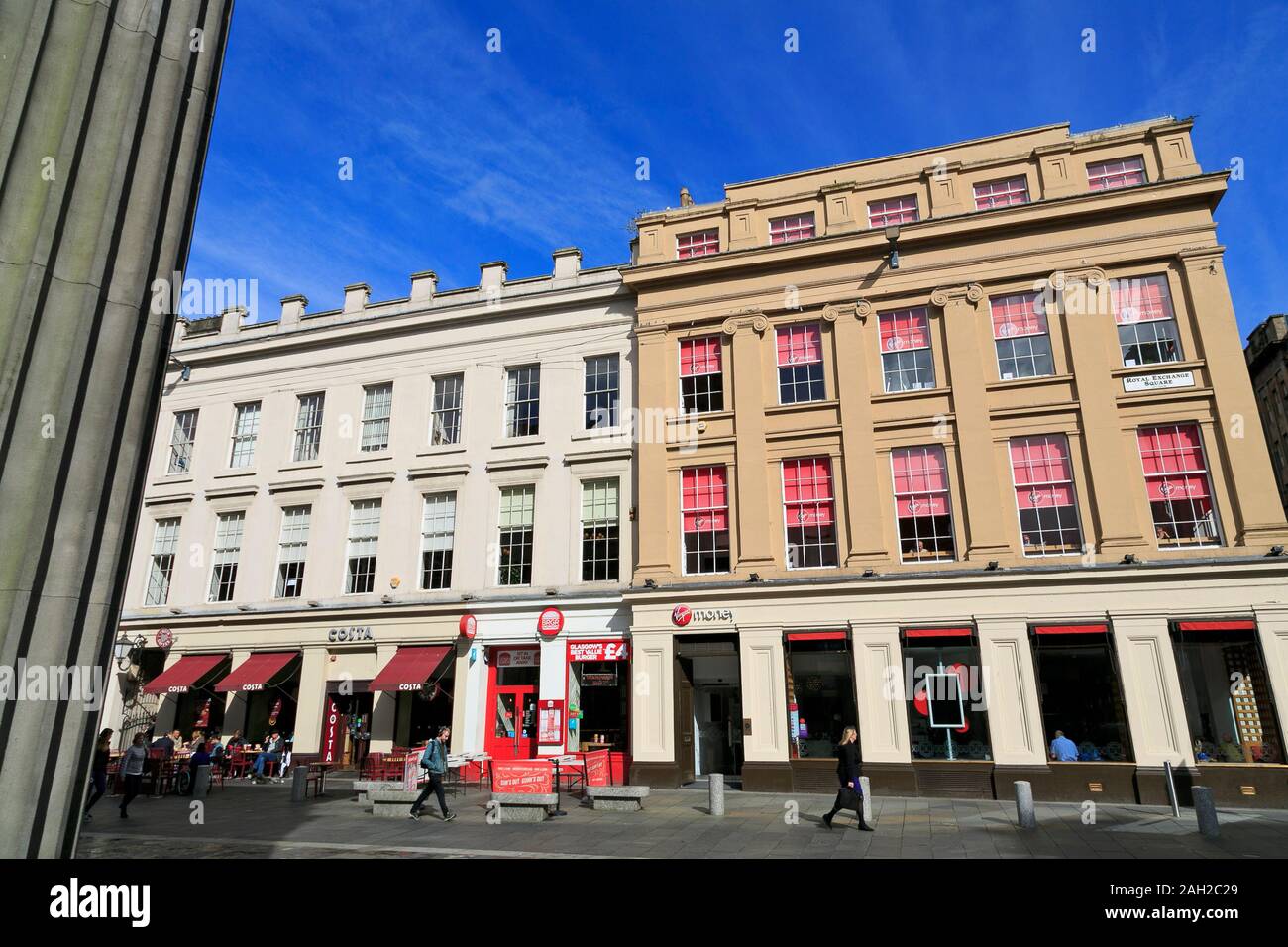 Royal Exchange Square, Glasgow, Scotland, United Kingdom Stock Photo
