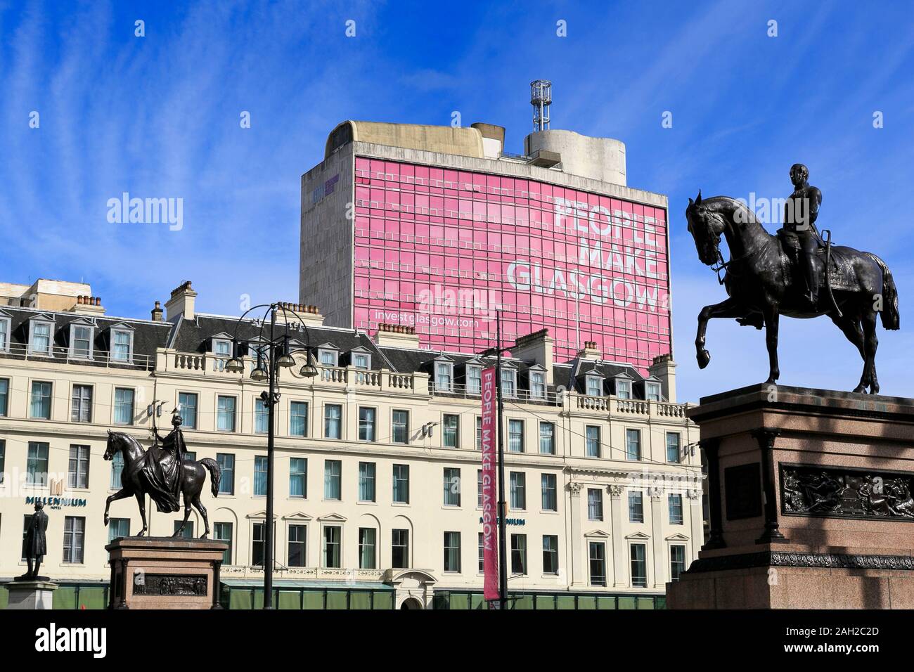 Prince Albert Statue, Square, Glasgow, Scotland, United Kingdom